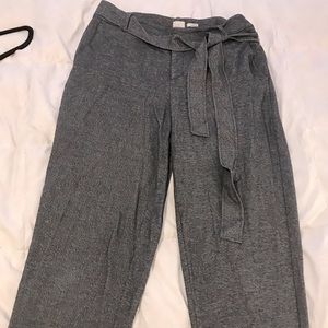 A new day tied grey trousers